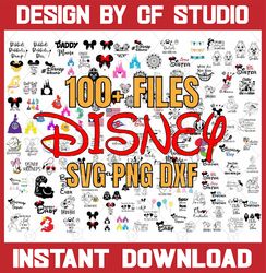 100 Svg Png Dxf, Cricut Mickey Minnie SVG, Frozen svg, Winnie svg, Lion King SVG, Toy Story Svg Cricut Printable Clipart