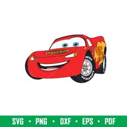 Lightning McQueen Cars Svg, McQueen Car Svg, Car Svg, Disney Svg, Png Dxf Eps Pdf File, CAR02
