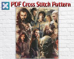Hobbit Cross Stitch Pattern / Lord Of The Rings Cross Stitch Pattern / Tolkien Cross Stitch Pattern / Instant PDF Chart