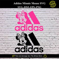 Adidas Minnie Mouse SVG Vector Digital product - instant download