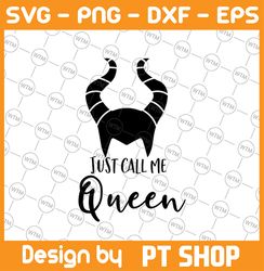 just call me queen vinyl decal, maleficent disney villain decal, tumbler, laptop, phone, coffee cup, car decal