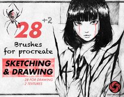 Sketching And Drawing Brushes For Procreate