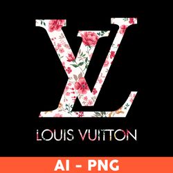 Louis Vuitton Flower Svg, Louis Vuitton Svg, Flower Svg, Louis Vuitton Logo Svg, Fashion Logo Svg - Download