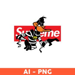 Supreme Daffy Duck Png, Supreme Logo Png, Daffy Duck Png, The Simpson Svg, Fashion Brand Svg - Download FIle