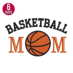 Basketball Mom machine embroidery design, Digital download, Instant download