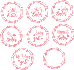 Sibling Bundle SVG, brother and sister family svg, dxf, png, eps, cricut, silhouette cut file, sibling shirt cut file