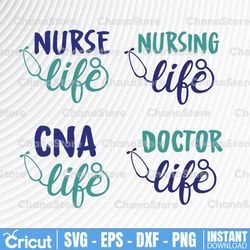 Nurse Svg, Nurse Life Svg, Cna Svg, CNA Life Svg, Stethoscope Svg, Nurse Svg Files, Nursing Svg, Doctor Svg