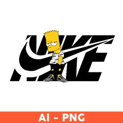 Bart Simpson Nike Png, Bart Simpson Png, Nike Just Do It Logo Png, Bart Png, Ai Digital File - Download File