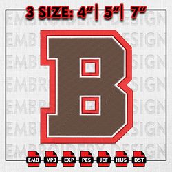 Brown Bears Embroidery files, NCAA D1 teams Embroidery Designs, Brown Bears Machine Embroidery Pattern