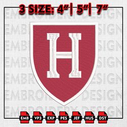 Harvard Crimson Embroidery files, NCAA D1 teams Embroidery Designs, Harvard Crimson Machine Embroidery Pattern