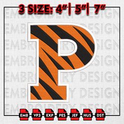 Princeton Tigers Embroidery files, NCAA D1 teams Embroidery Designs, Princeton Tigers Machine Embroidery Pattern