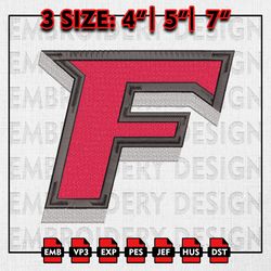 Fairfield Stags Embroidery files, NCAA D1 teams Embroidery Designs, Fairfield Stags Machine Embroidery Pattern