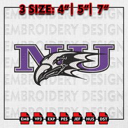 Niagara Purple Eagles Embroidery files, NCAA D1 teams Embroidery Designs, Machine Embroidery Pattern