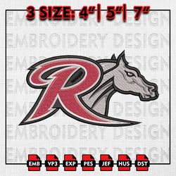Rider Broncs Embroidery files, NCAA D1 teams Embroidery Designs, Rider Broncs Machine Embroidery Pattern