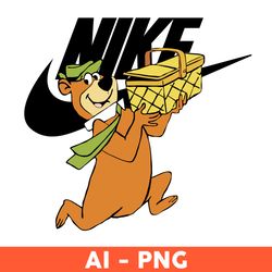 Yogi Bear Nike Png, Nike Logo Png, Yogi Bear Png, Cartoon Nike Png, Ai Digital File - Download FIle