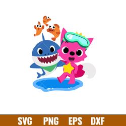 Baby Shark Png, Shark Family Png, Ocean Life Png, Cute Fish Png, Shark Png Digital File, BBS06