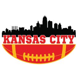 Kansas City Skyline KC Chiefs SVG Files, KC Chiefs Svg, NFL Team Svg