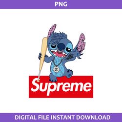 Stitch Supreme Png, Supreme Brands Logo Png, Stitch Png, Cartoon Supreme Png Digital file