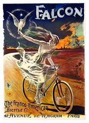 Falcon The Franco American Bicycle - Cross Stitch Pattern Counted Vintage PDF - 111-155