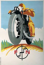 FN Motorcycle  - Cross Stitch Pattern Counted Vintage PDF - 111-158