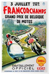 Francorchamps Grand Prix de Belgique de Motos   - Cross Stitch Pattern Counted Vintage PDF - 111-160