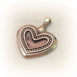 Heart brass necklace pendant,Vintage Brass heart pendant,handmade ukrainian jewelry,Heart jewelry charm,valentines day