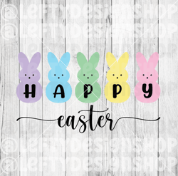 Happy Easter | Peeps | SVG | PNG