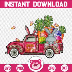 Happy Easter Day PNG, Easter Bunny Truck Png Sublimation Design, Easter Sublimation Png, Bunny Truck Png,Easter Day Png,