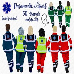 Paramedic clipart: "FIRST RESPONDERS CLIPART" Medical clipart Paramedic Emt Healthcare clipart Paramedic uniform Man Uni