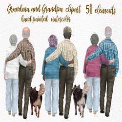 Grandparents clipart: "GRANDPA AND GRANDMA" Oldman clipart Granny clipart Older Women graphics Older Men Hairstyles Gran