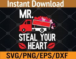 Mr Steal Your Heart Valentines Day Cute Svg, Eps, Png, Dxf, Digital Download