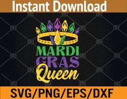 Carnival Celebration Party Costume Queen Mardi Gras  Svg, Eps, Png, Dxf, Digital Download