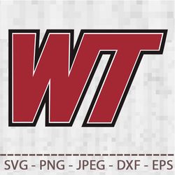 West Texas AM University Logo SVG PNG JPEG Digital Cut Vector Files for Silhouette Studio Cricut Design