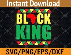 Black King Men Black History Month Svg, Eps, Png, Dxf, Digital Download