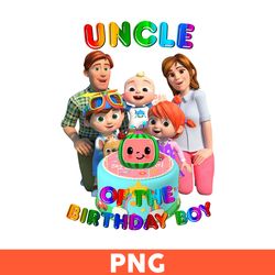 Uncle Of The Birthday Boy Png, Cocomelon Png, Cocomelon Birthday Png, Cocomelon Family Png, Cartoon Png - Download