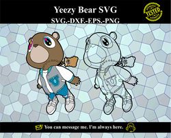 Yeezy Bear SVG Vector Digital product - instant download
