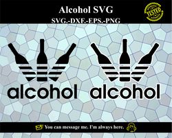 Alcohol SVG Vector Digital product - instant download