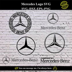 Mercedes Logo SVG Vector Digital product - instant download