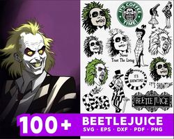 100 file beetlejuice svg dxf eps png, bundle halloween cricut, for Cricut, Silhouette, digital, file cut