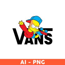 Bart Simpson Vans Png, Bart Simpson Png, Vans Logo Png, The Simpson Png, Cartoon Png, Brand Logo Png - Download File