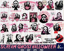 Scream ghost halloween SVG DXF EPS PNG, bundle halloween svg, cricut, for Cricut, Silhouette, digital, file cut