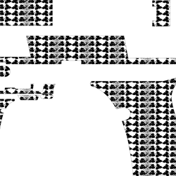 Springfield Hellcat Hand Gun, America Theme Design Custom, Ai, Vector, SVG, DXF, Digital Black white vector outline or l