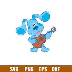Blues Clues Svg, Blues Clues Paw Print Svg, Blues Dog Svg, Cartoon Svg, Png Dxf Eps Pdf File, BC01