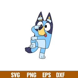 Bluey Heeler Svg, Bluey Svg, Bluey Dog Svg, Bluey Silhouette Svg, Cartoon Svg, Png Dxf Eps Pdf File, BY04