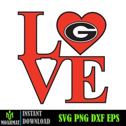 Georgia Bulldogs Logo Svg,Bulldogs Team Svg,Cricut Cutting File,Vector Clipart,Digital Download (10)