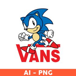 Vans Sonic Png, Sonic The Hedgehog Vans Png, Hedgehog Png, Sonic Png, Cartoon Vans Png, Fashion Brand Svg - Download