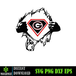 Georgia Bulldogs Logo Svg,Bulldogs Team Svg,Cricut Cutting File,Vector Clipart,Digital Download (24)