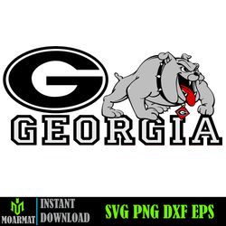 Georgia Bulldogs Logo Svg,Bulldogs Team Svg,Cricut Cutting File,Vector Clipart,Digital Download (6)