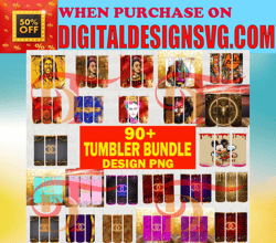 90-Tumbler Logo Brand Bundle Design Png, Fashion Tumbler Wrap, Sublimation Designs Downloads