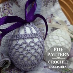 crochet pattern easter decoration bag for eggs. cover crochet easter for eggs. gift for easter diy easter basket for egg
